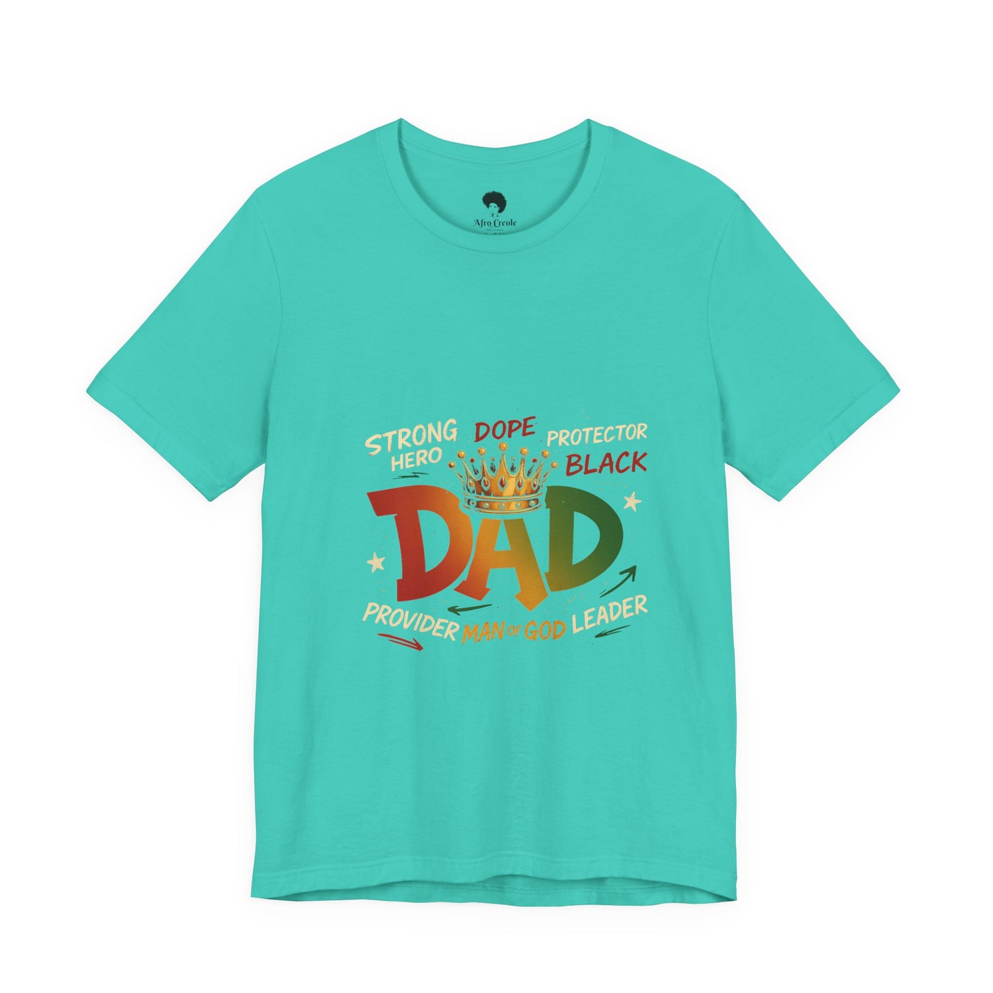 Hero Dad Unisex Tee, Father's Day Gift, Black Pride Shirt, Family Apparel, Rasta