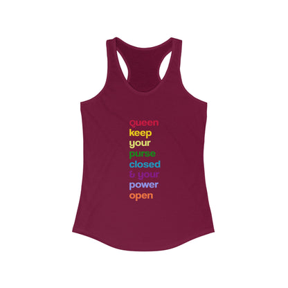 "Gambling Addiction Recovery Gift – Women’s Empowering Racerback Tank | Motivational Sobriety Shirt, Addiction Awareness Apparel"Women's Racerback Tank - Queen Motivational Tee, Fitness Top