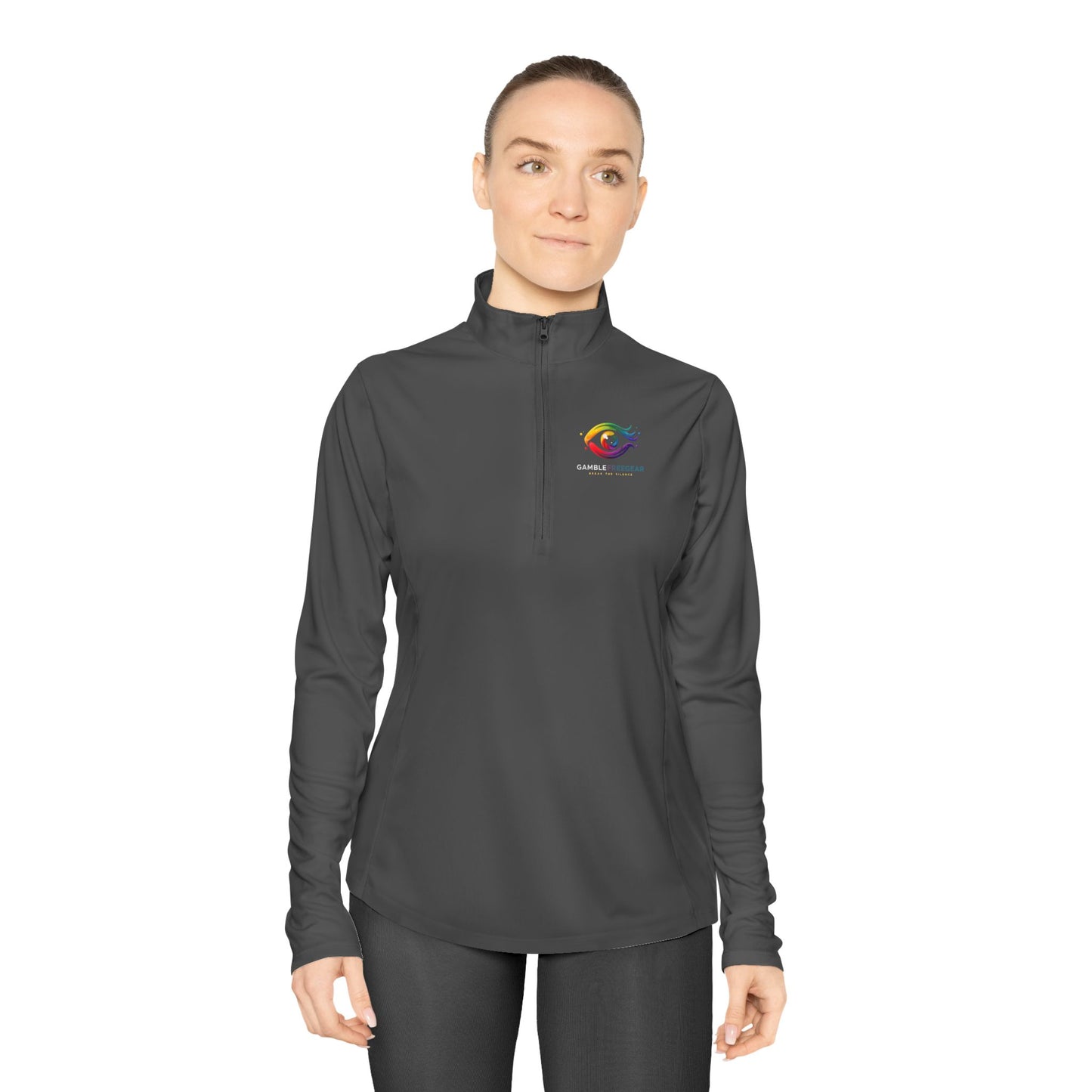 Ladies Quarter-Zip Pullover, Cozy Athletic Top, Great for Outdoor Adventures,