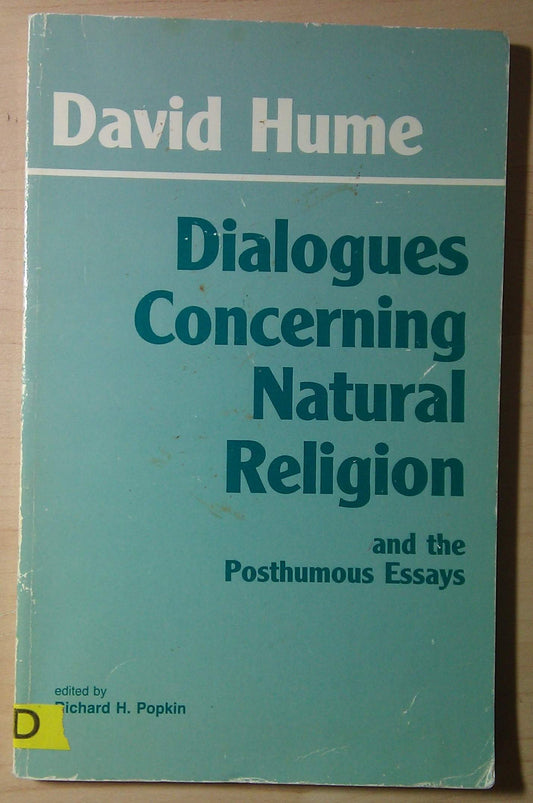 Cover of DIALOGUES CONCERNING NATURAL RELIGION ON THE IMMORTALITY OF THE SOUL OF SUICIDE