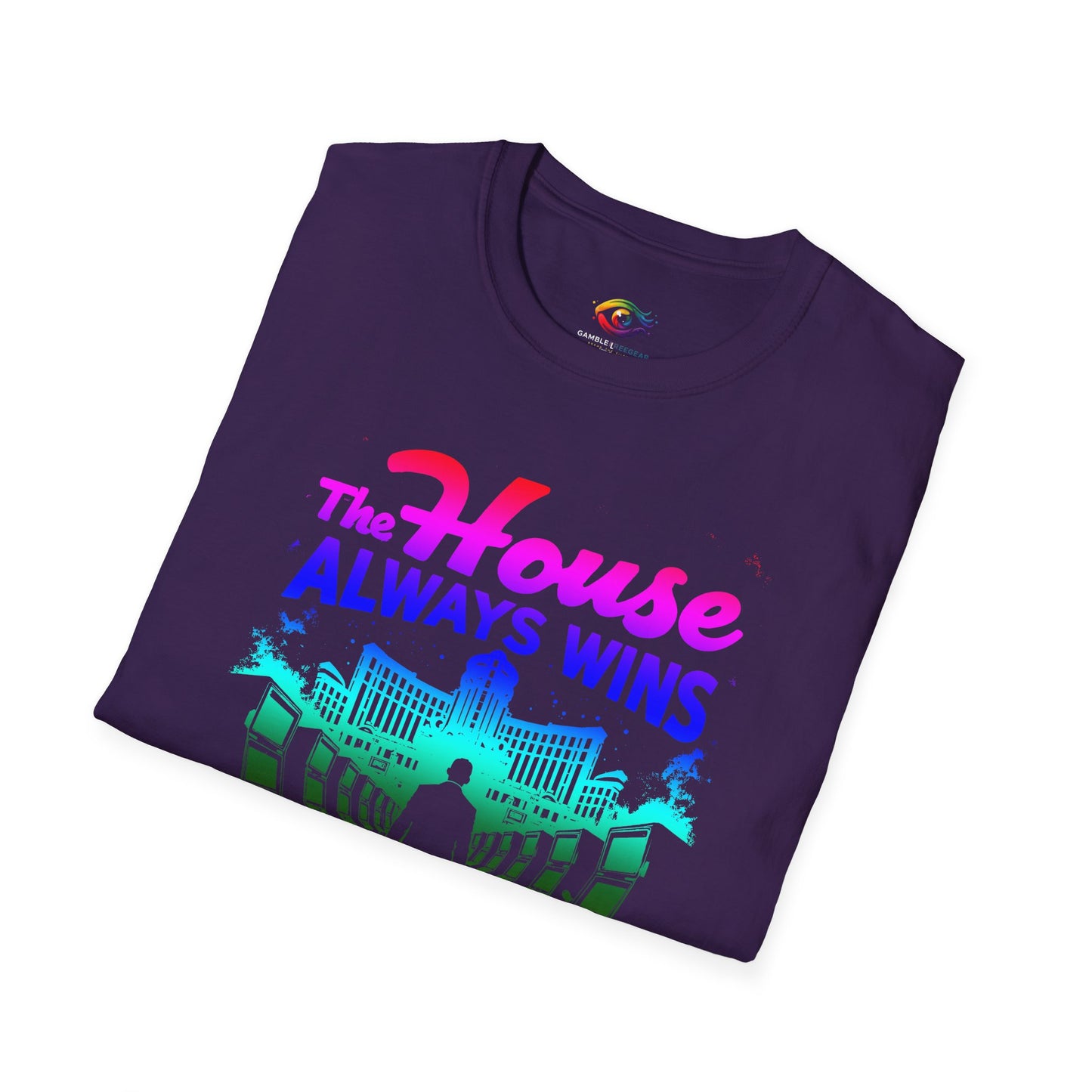 Gambling Addiction Recovery T-Shirt – The House Always Wins Unisex Awareness Shirt | Sober Living Apparel, Mental Health & Recovery Gif