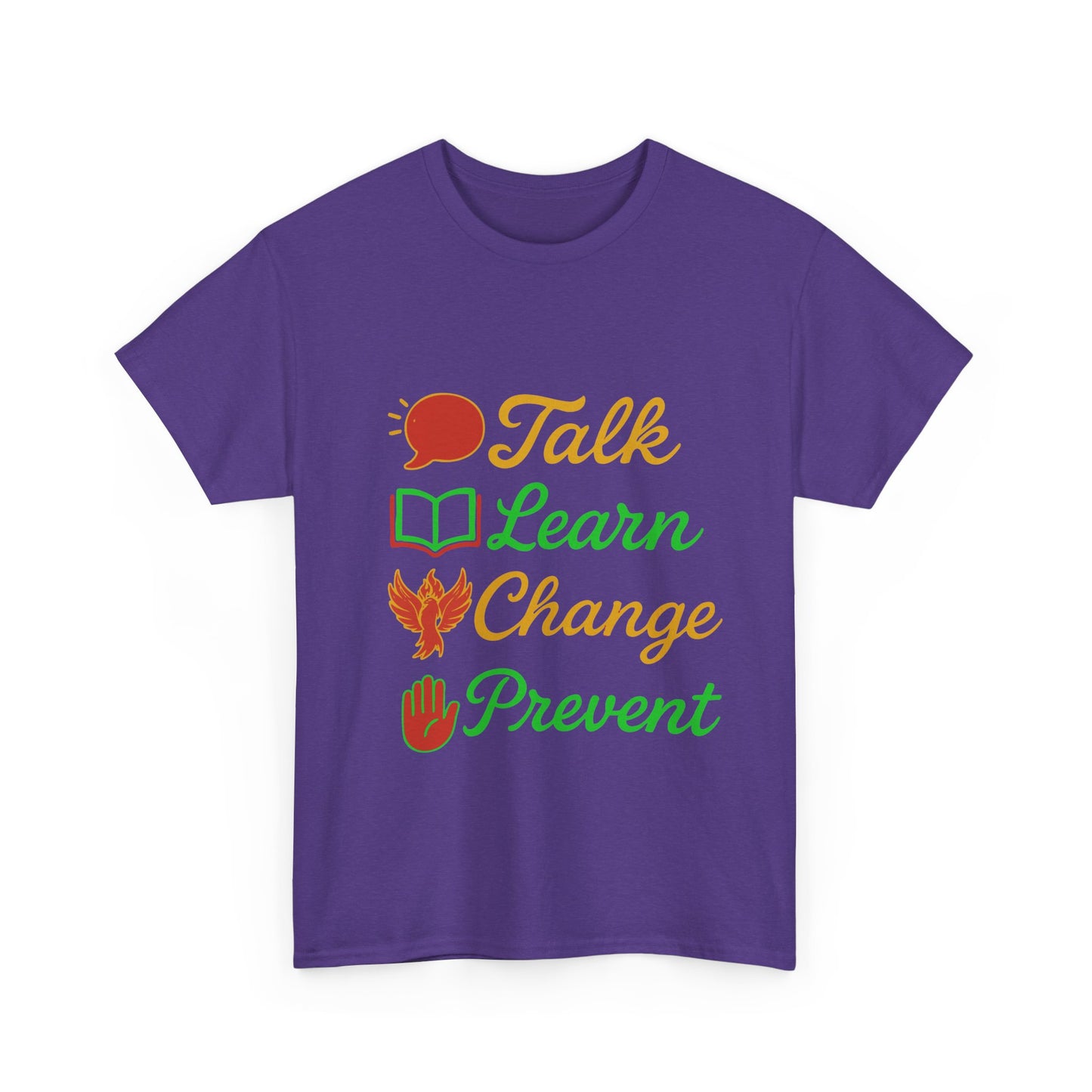 Educational Awareness Tee | Talk Learn Change Prevent, Gift for Teachers, [...]