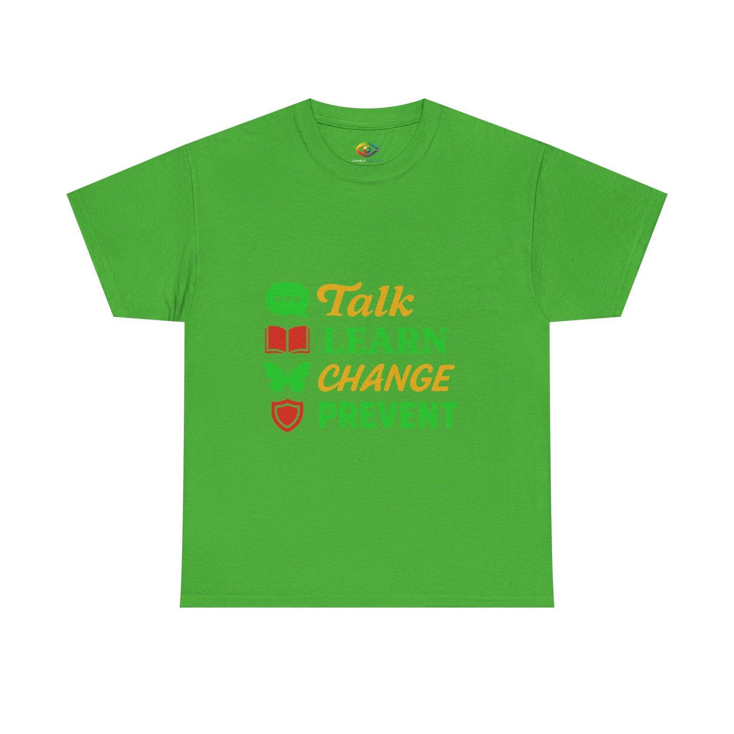 Mental Health Awareness Tee, Talk Learn Change Prevent Shirt, Unisex