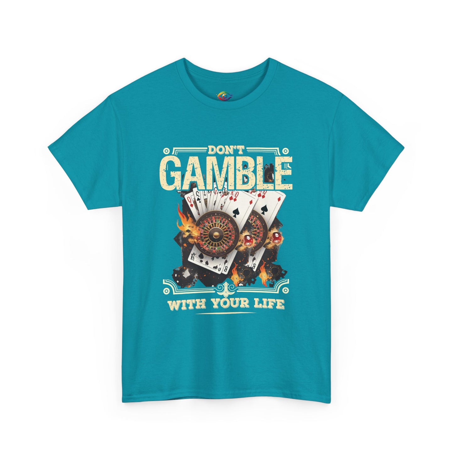 Don't Gamble With Your Life Tee, Unisex Cotton T-Shirt, Casual Wear, Gift for
