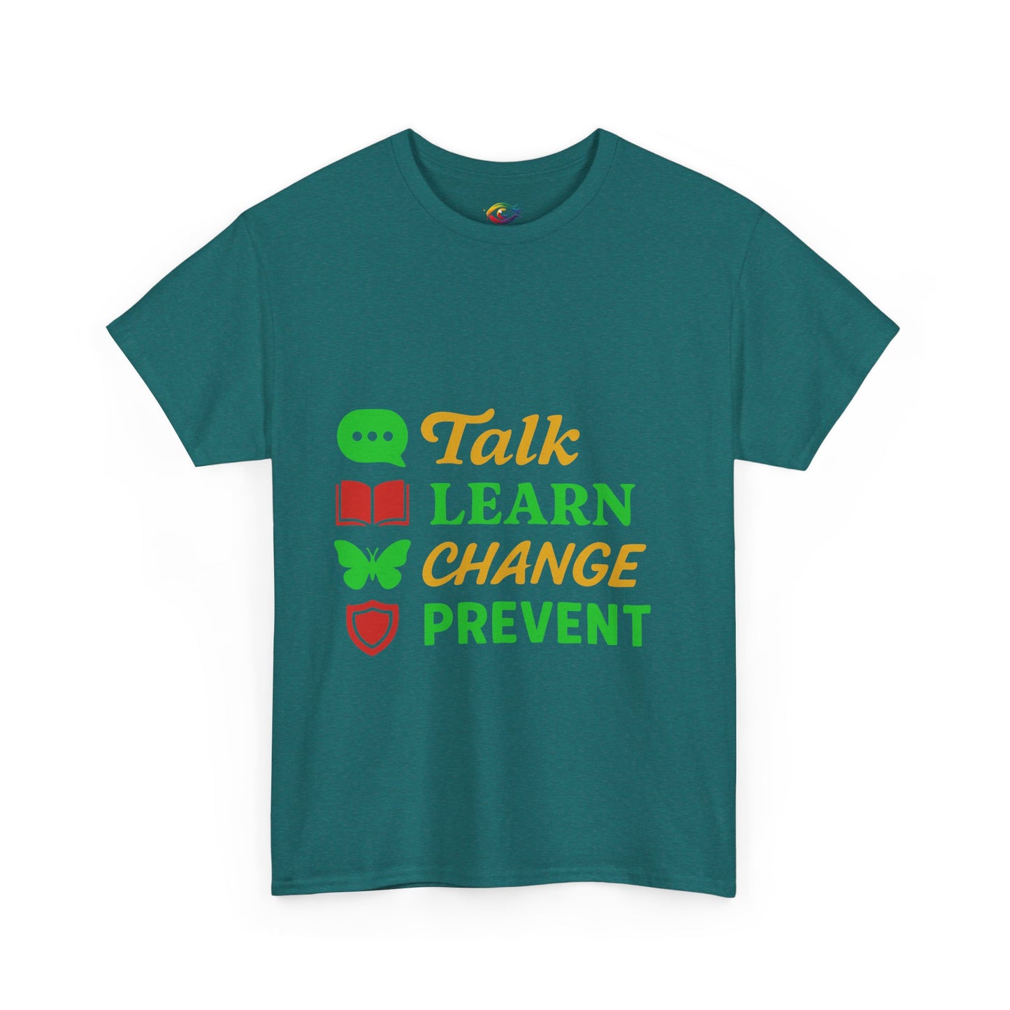 Mental Health Awareness Tee, Talk Learn Change Prevent Shirt, Unisex