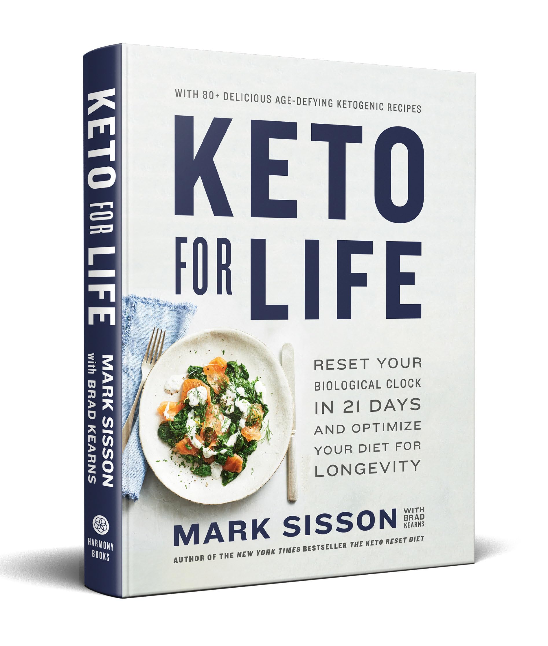 Cover of Keto for Life: Reset Your Biological Clock in 21 Days and Optimize Your Diet for Longevity
