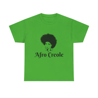 Afro Creole Tee, Unisex Heavy Cotton T-Shirt, Cultural Pride Apparel,