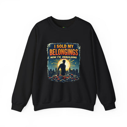 Rebuilding Vibes Crewneck Sweatshirt – Hope, Healing & Gambling Recovery Support