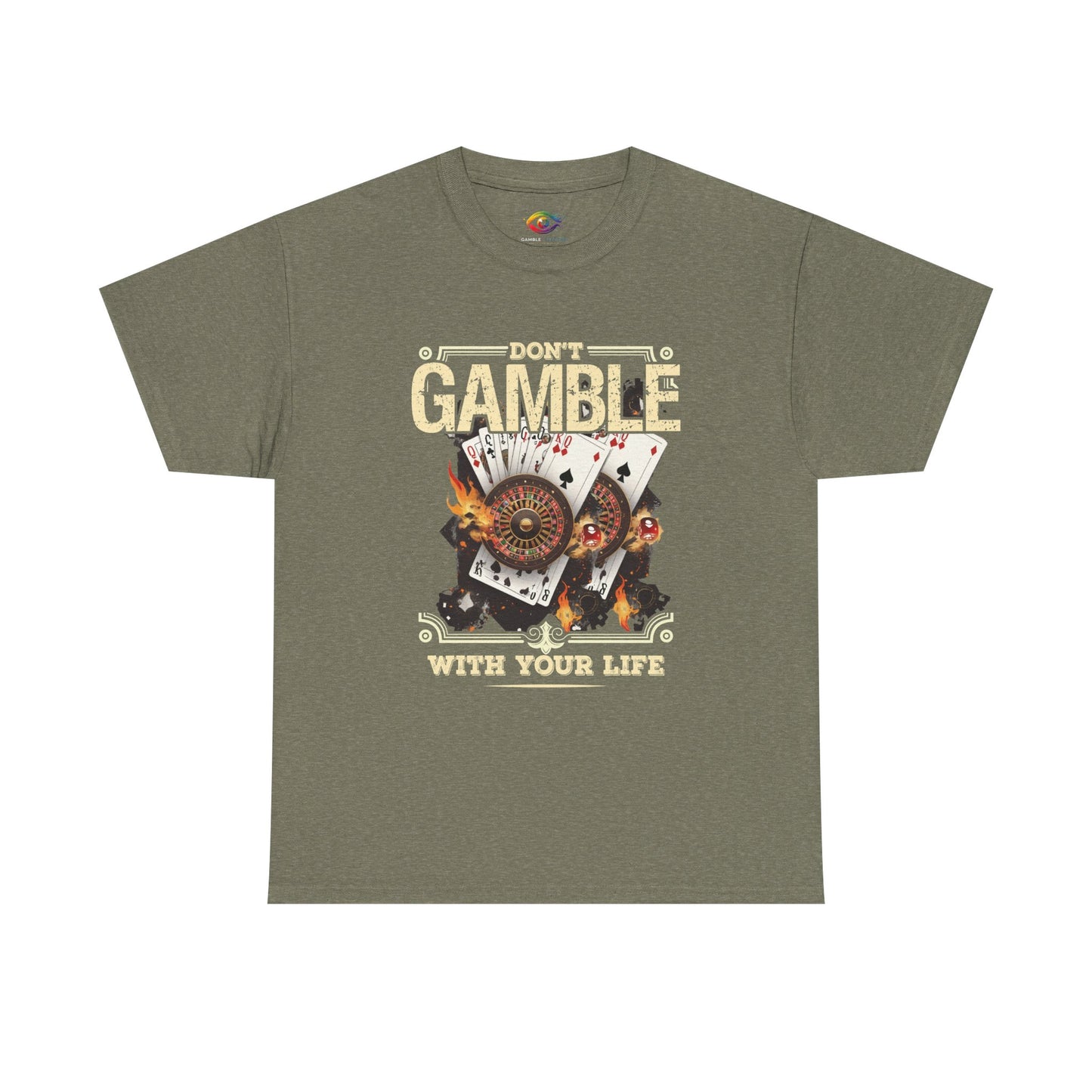 Don't Gamble With Your Life Tee, Unisex Cotton T-Shirt, Casual Wear, Gift for