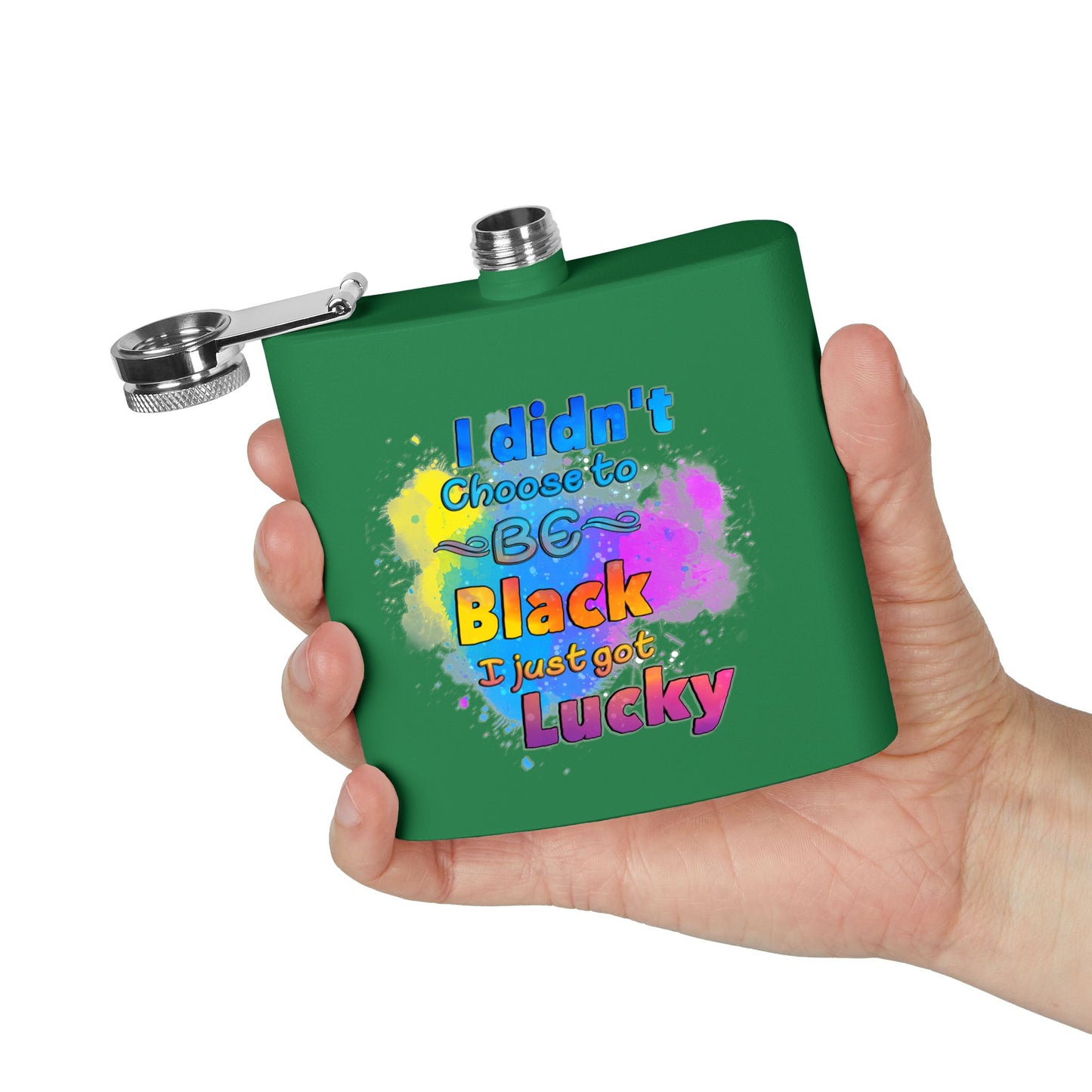 Colorful Stainless Steel Flask with Inspirational Quote, Perfect Gift for