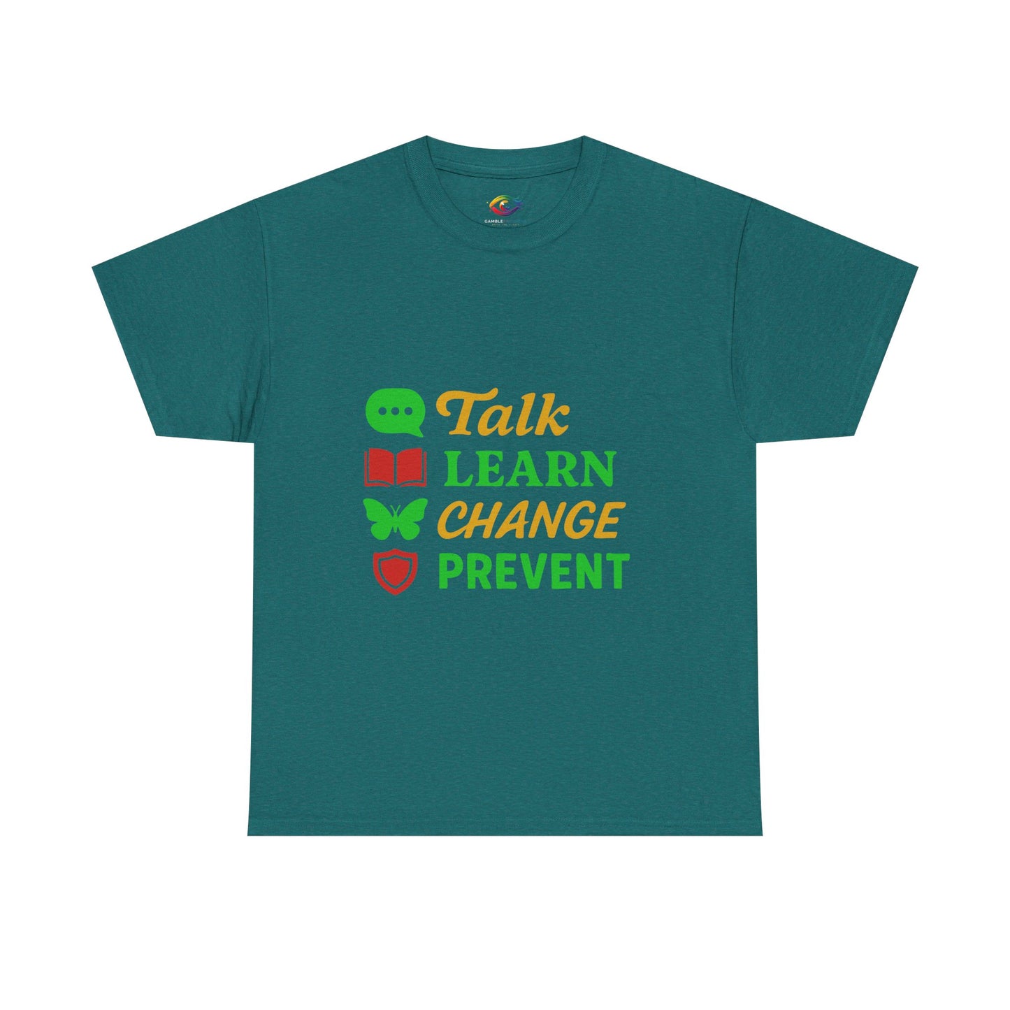 Mental Health Awareness Tee, Talk Learn Change Prevent Shirt, Unisex