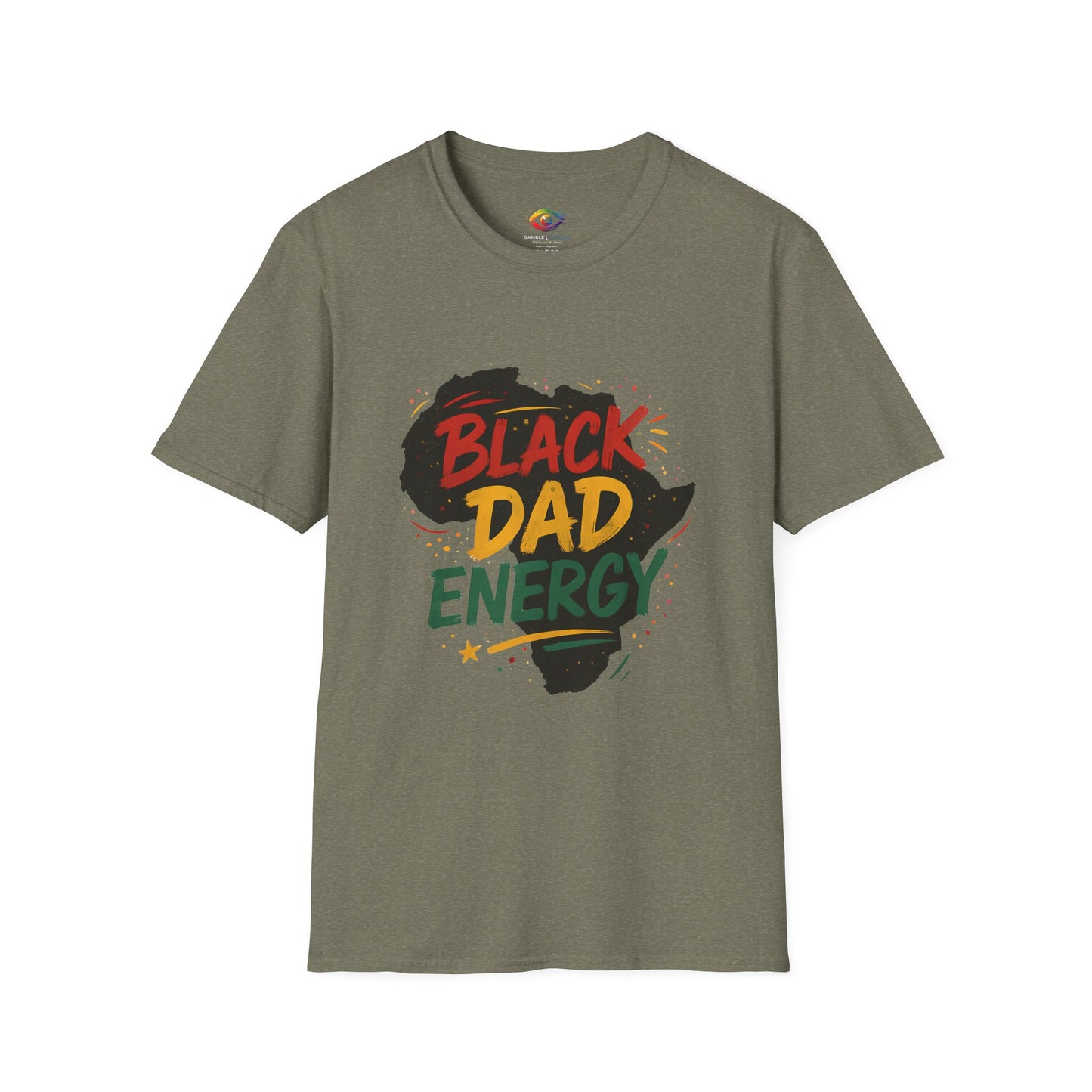 Black Dad Energy T-Shirt, Father's Day Gift, Unisex Tee, Dad Apparel, African