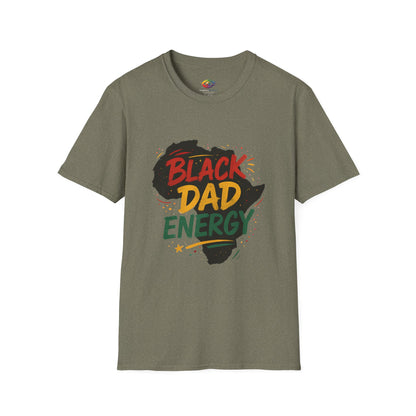 Black Dad Energy T-Shirt, Father's Day Gift, Unisex Tee, Dad Apparel, African