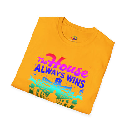 Gambling Addiction Recovery T-Shirt – The House Always Wins Unisex Awareness Shirt | Sober Living Apparel, Mental Health & Recovery Gif